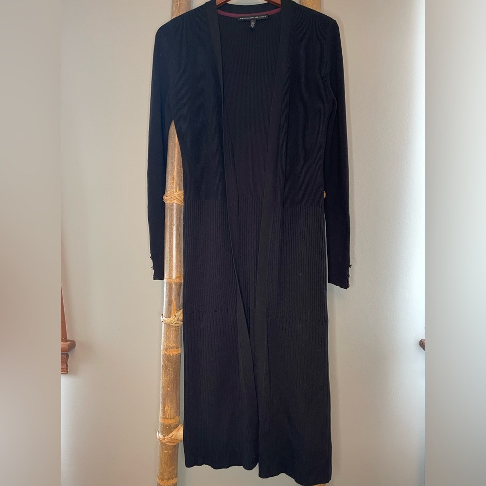 White House Black Market Black Ribbed Sweater